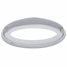 UP 20591 - Chrome-Plated Plastic Emblem Bezel W/ Visor Fits Peterbilt