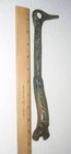 UNIQUE SHAPE ANTIQUE WRENCH DUCK HEAD & FEATHER CASTING 3/4” NO MARK 10.75" HTF — photo 2