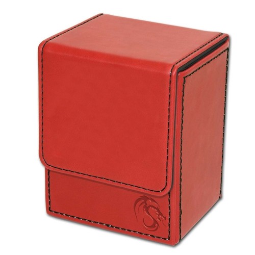 1 BCW Red With Black Stitch LX Deck Case - Picture 2 of 2