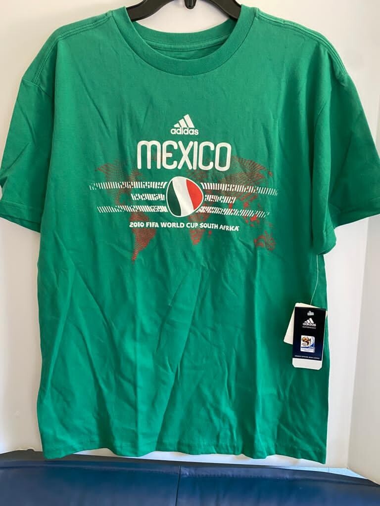 NWT Adidas WC10 Tee Jersey Mexico Team Soccer Football Men's Medium