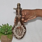 Vintage Copper & Brass Powder Flask - G. & J.W. Hawksley, Sheffield Original Old