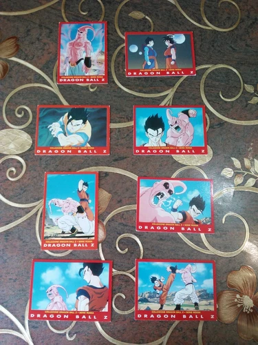 8 cards di Dragon Ball Z Serie Rossa (N.40 - 41 - 44 - 45 - 46 - 47 - 48 - 49)