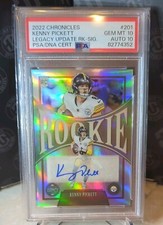 2022 Panini Chronicles Legacy Update Kenny Pickett RC Auto /99 PSA 10 AUTO 10 🔥
