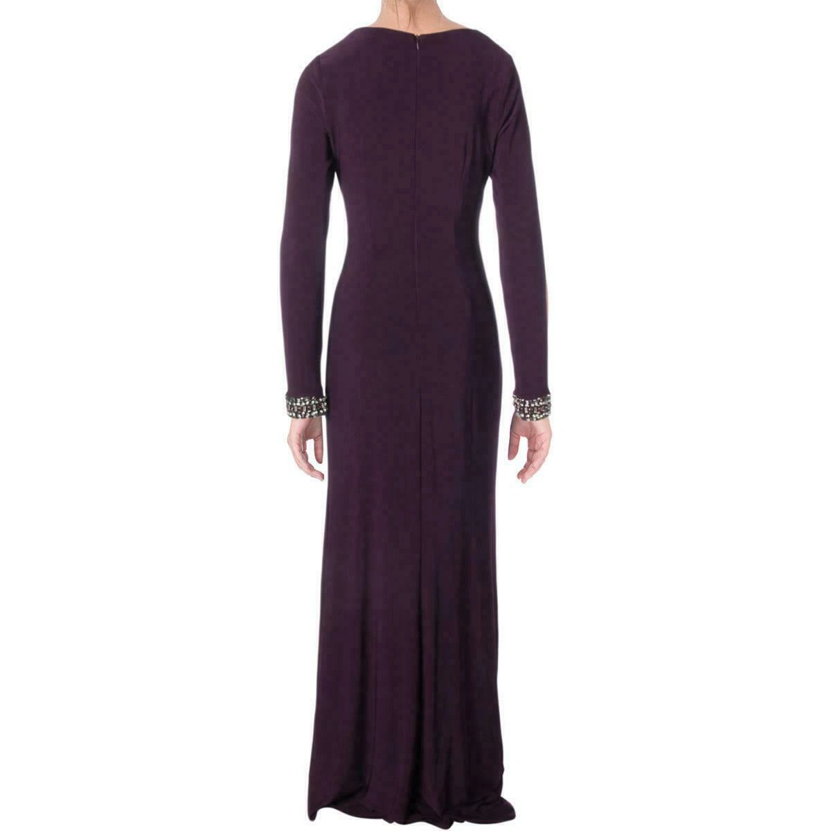 Vince camuto beaded cuff ruched jersey gown cheap
