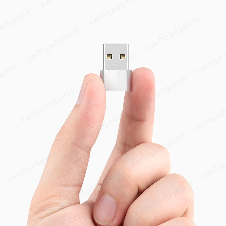 Cable de carga convertidor adaptador USB 3.1 tipo C hembra a USB 2.0 A macho cargador Foto 3 de 4