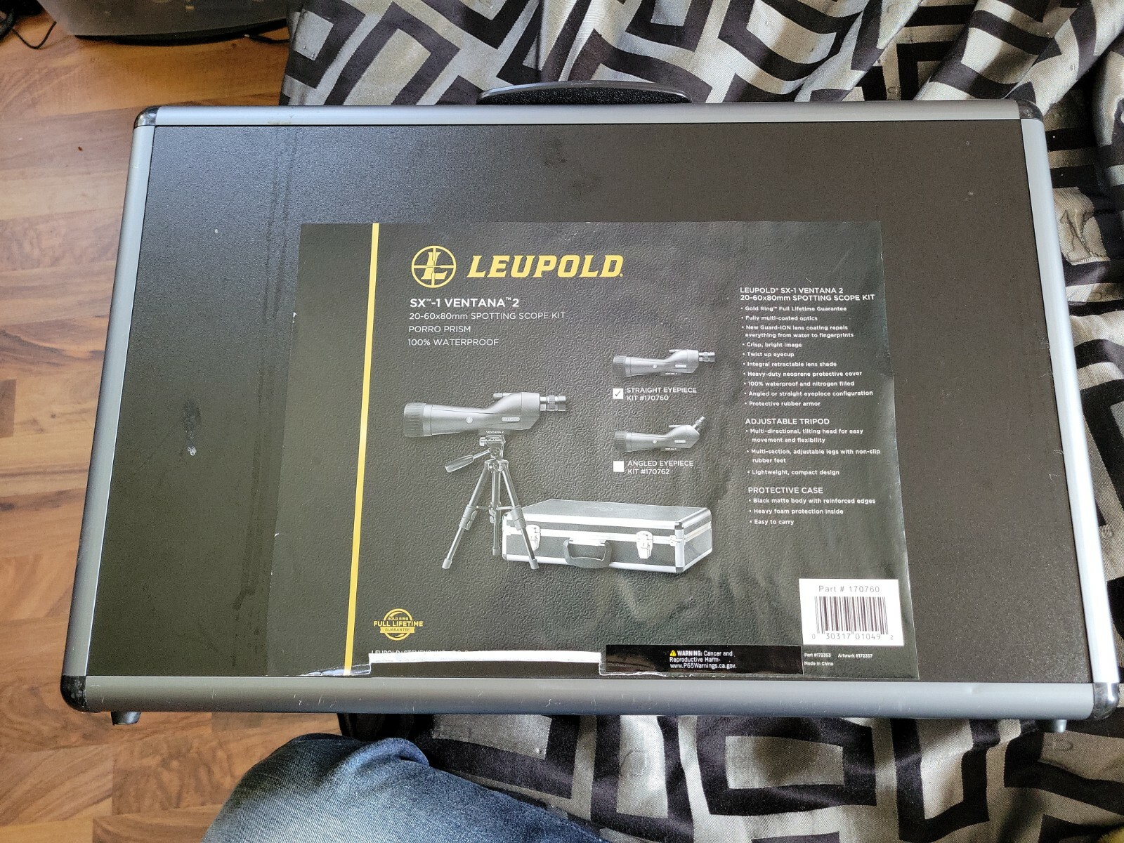 Leupold 170760 SX1 Ventana 2 2060x80mm Straight Spotting Scope Kit