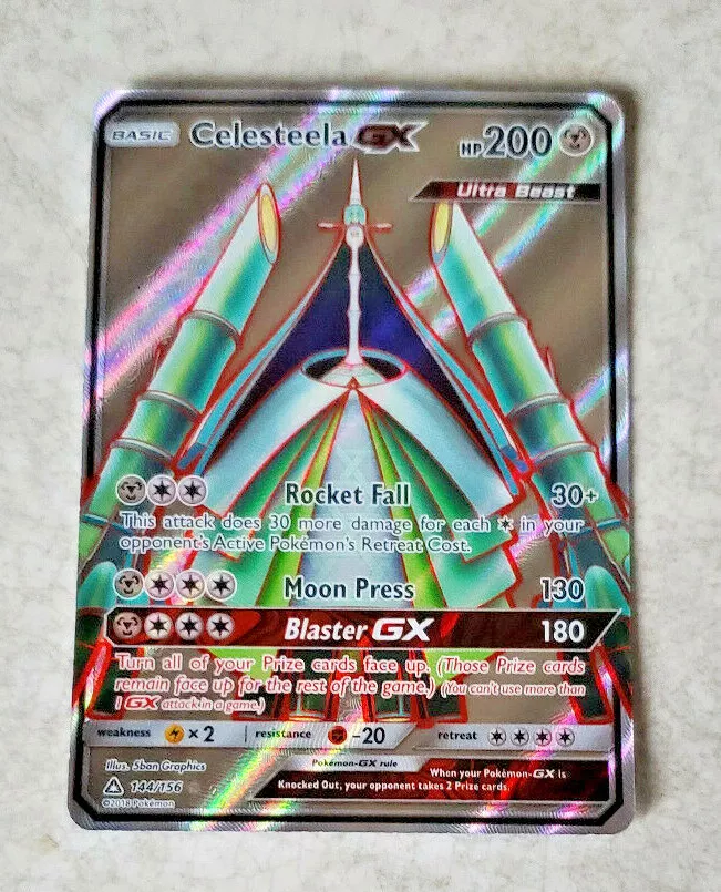 Card Celesteela-GX 144/156 da coleção Ultra Prism