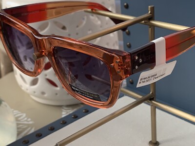 BCBGMaxAzria Orange & Coral Sunglasses B956 BCBGMAXAZRIA B956 Orange (BCBG-103) Designer Sunglasses | eBay main image 3
