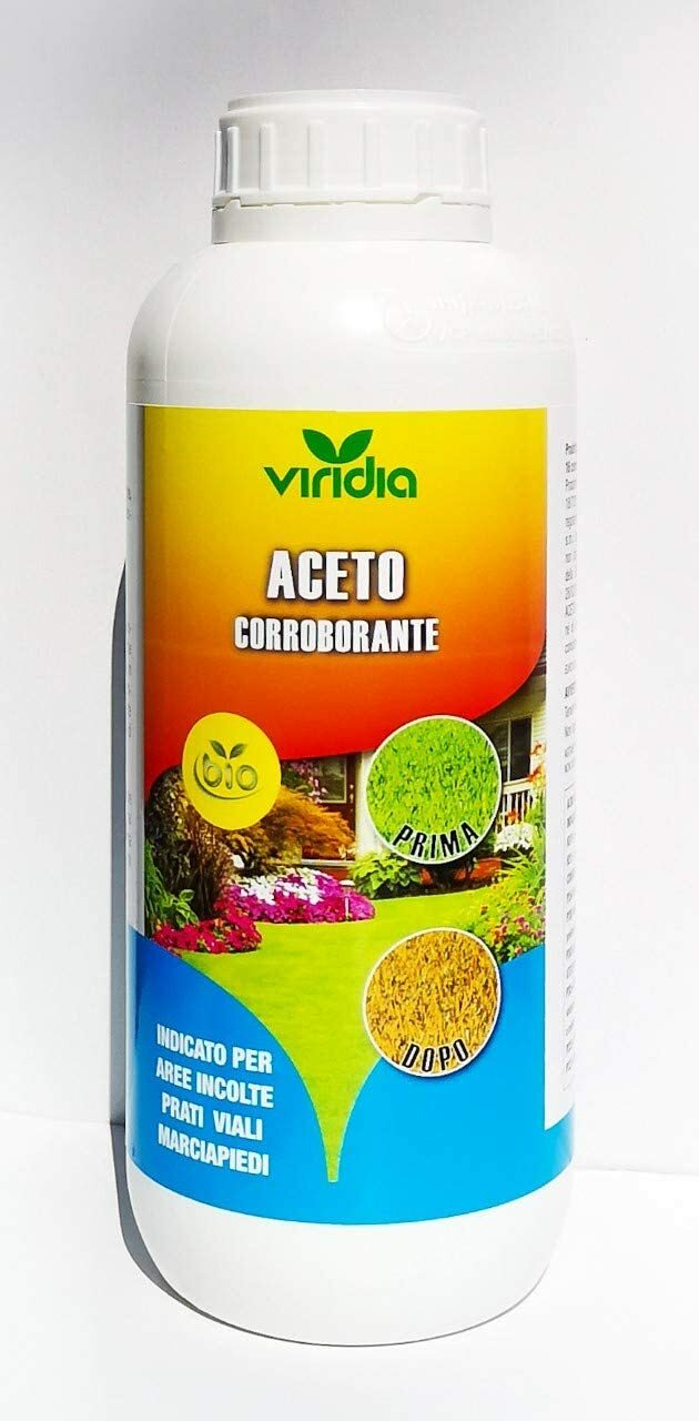 Aceto Concentrato diserbante Naturale Biologico,dissecante Acido acetico 1 litro