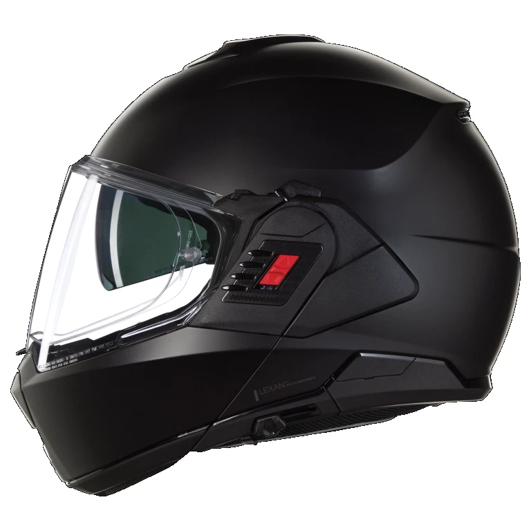 CASCO REVERSIBILE NOLAN N120-1 CLASSICO 302 NERO OPACO TAGLIA XS S M L XL XXL - Immagine 4 di 4