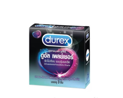 Durex Dual Pleasure Kondom, Delay Climax, Extra Dots & Ribs - 3 Stück