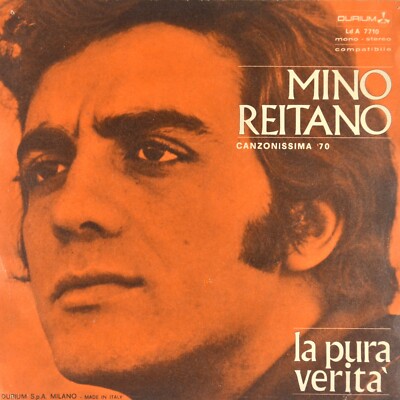 7'' MINO REITANO Una ferita in fondo al cuore / La pura verità DURIUM Italy 1970