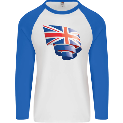 T-shirt Manches Longues Union Jack Fruit Of The Loom – Coupe Fine, Coton, Fabrication UK