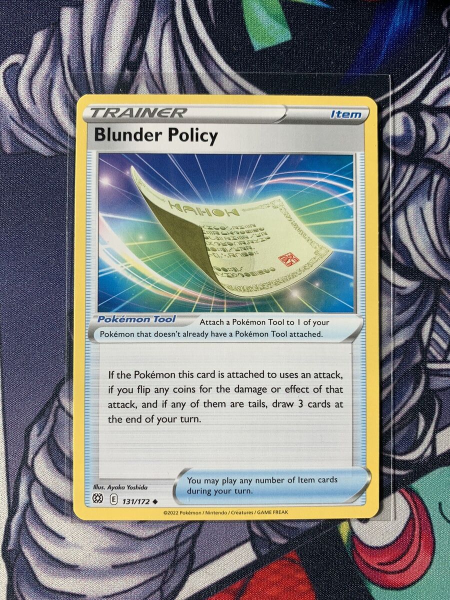 Blunder Policy 131/172 | SWSH - Brilliant Stars | REVERSE HOLO | Pokemon NM