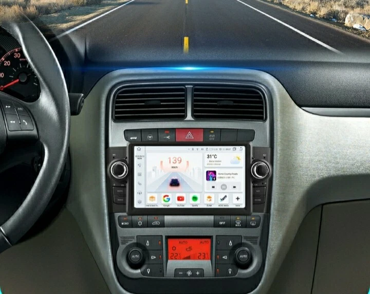 Autoradio Android per Fiat punto 2007-2012 Carplay Android Auto GPS Navi - Immagine 3 di 4