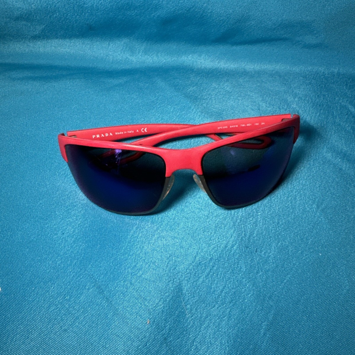 【未使用】プラダ★PRADA サングラス レッド 赤色 太フレーム メガネ Prada Sunglasses Italy Red Sps 500 64,18 Twl-9q1 Read | eBay