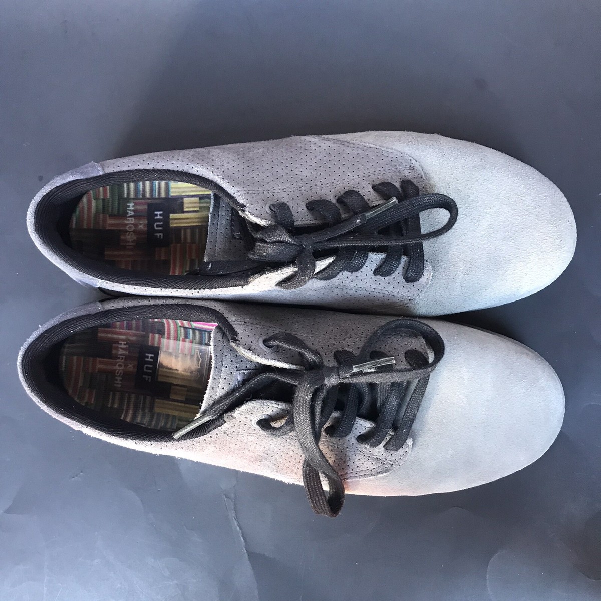 靴 huf (hufnagel pro size 9) HUF X HAROSHI size 9.5 US KEITH HUFNAGEL PRO Gray Sneakers