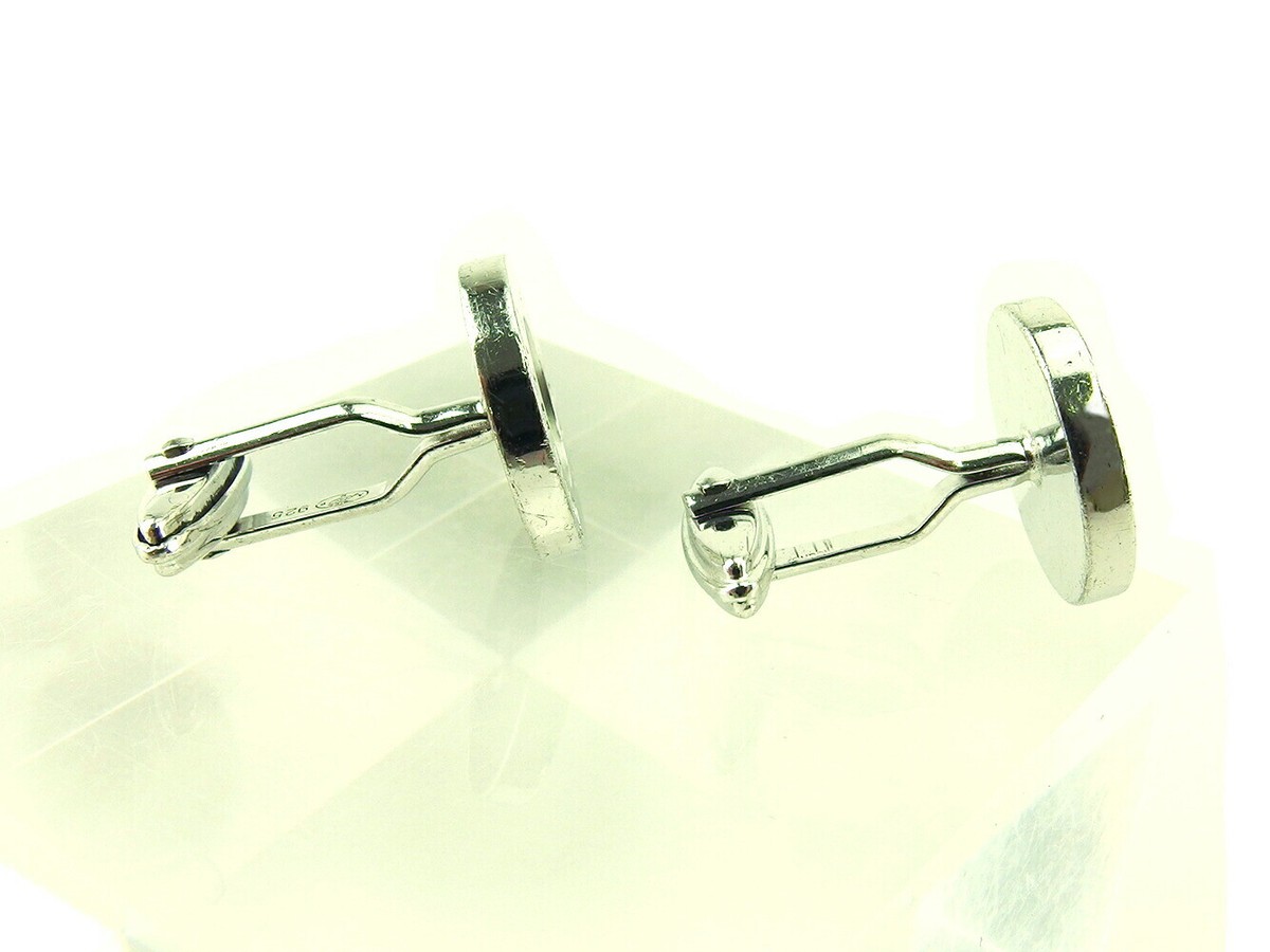 DUNHILL Cufflinks button Design Silver 925 Authentic USED DUNHILL Cufflinks button Design Silver 925 Authentic USED