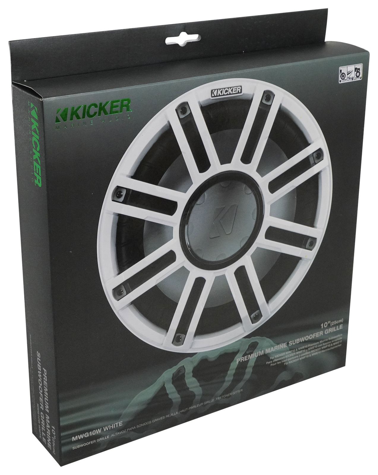 Решетка радиатора для сабвуфера KICKER 51MWG10W MWG 10 Premium White Marine