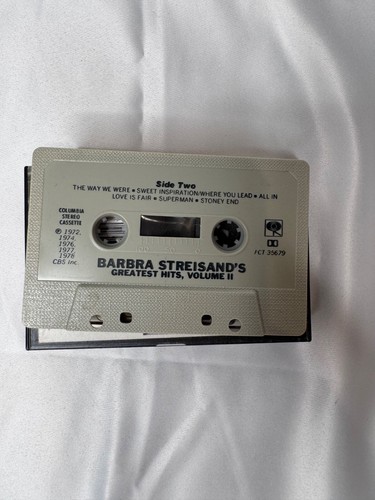 Barbra Streisand Greatest Hits Vol. 2 Cassette Tape – Classic Vocal Pop - Picture 3 of 3