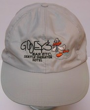 Vtg 1990s GOOEY'S BAR ETC Seattle Sheraton Hotel Advertising SNAPBACK NYLON HAT