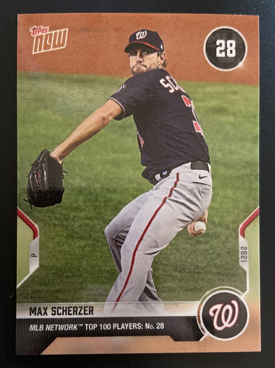 2021 TOPPS NOW® MLB Network Top 100 # T-28 MAX SCHERZER