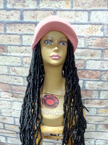Distressed Locs Headwarmer Wig Cap. 30 Inches (XMAS SALES) - Picture 2 of 12