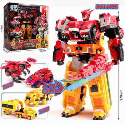 Quantum Heroes Dinoster Guardians Deluxe Raptor Tron Transform