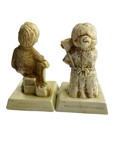 VINTAGE Worlds Best Mother & Dad Russ Berrie Figurine Set USA Made Great Cond. - Picture 2 of 2