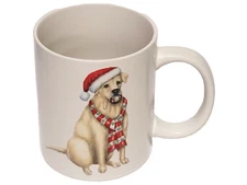 Yellow Lab Christmas Dog Coffee Mug, IQ Accessories, NEVER USED, MINT !!!