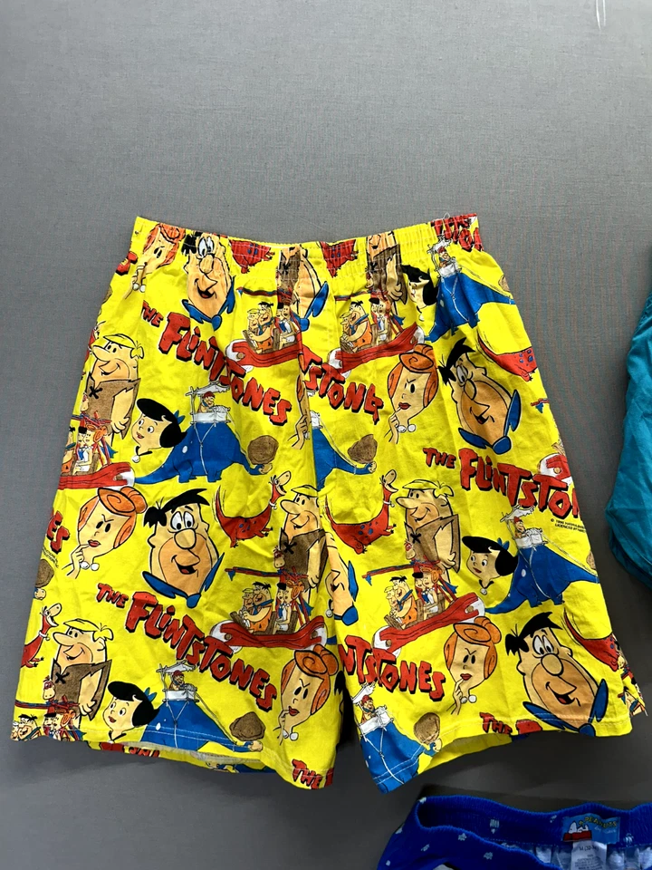 3 винтажных мужских боксерских шорта United Brand International Flintstones Snoopy размер M - Изображение 4 из 4
