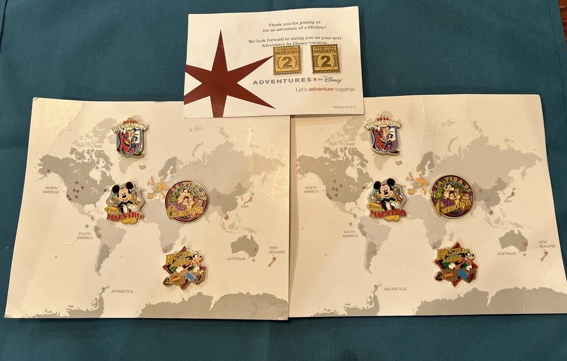 Adventures By Disney Spain Pins-10 total (Includes 2 Adventure Insiders Pins)