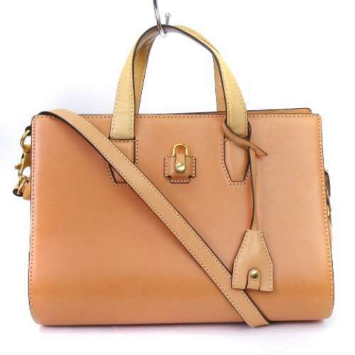Auth ALEXANDER WANG 2Way Shoulder Bag Handbag Leather Beige Brown 