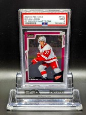 BOOKEND! Dylan Larkin 2020-21 O-Pee-Chee Platinum Preview Matte Pink PSA #99/99