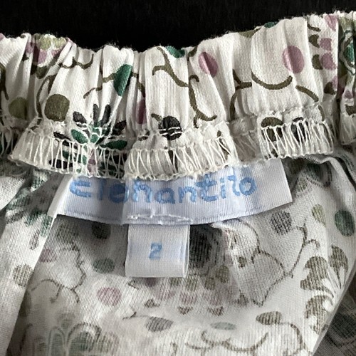 Designer Elephantito Whimsical Floral Sun Dress Size 2T Girls Cotton - Picture 9 of 9