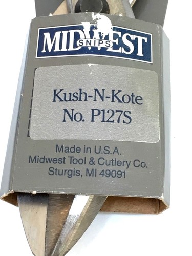 Midwest Tool Kush-n-Kote Forged Tinner Snips P127S >> NOS - Picture 2 of 7