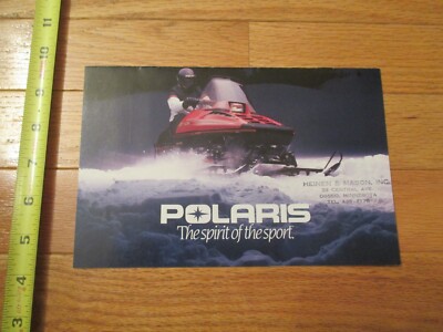Brochure de vente motoneige Polaris vintage 1990 ligne complète Indy RXL 650 500 XCR | eBay