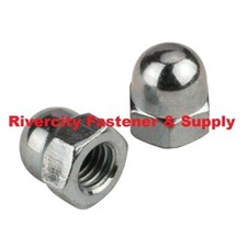 25 M6-1.0 Acorn / Dome / Cap Hex Nuts A2 Stainless Steel M6x1.0 Nut 6mm x 1.0
