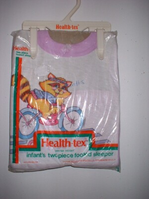 HEALTHTEX *NWT* INFANT GIRL'S LIGHT WEIGHT TWO PIECE P.J.'S   SIZE 12 MONTH