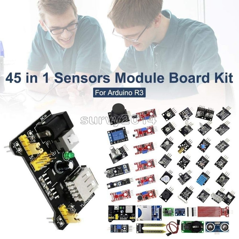 45 in 1/37 in 1 Sensor Module Starter Kit Set For Arduino Raspberry Pi Education