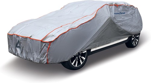 TELO COPRIAUTO PER SUV ANTIGRANDINE GOODYEAR TAGLIA S/M 460x178x155cm 6 mm - Foto 10 di 11