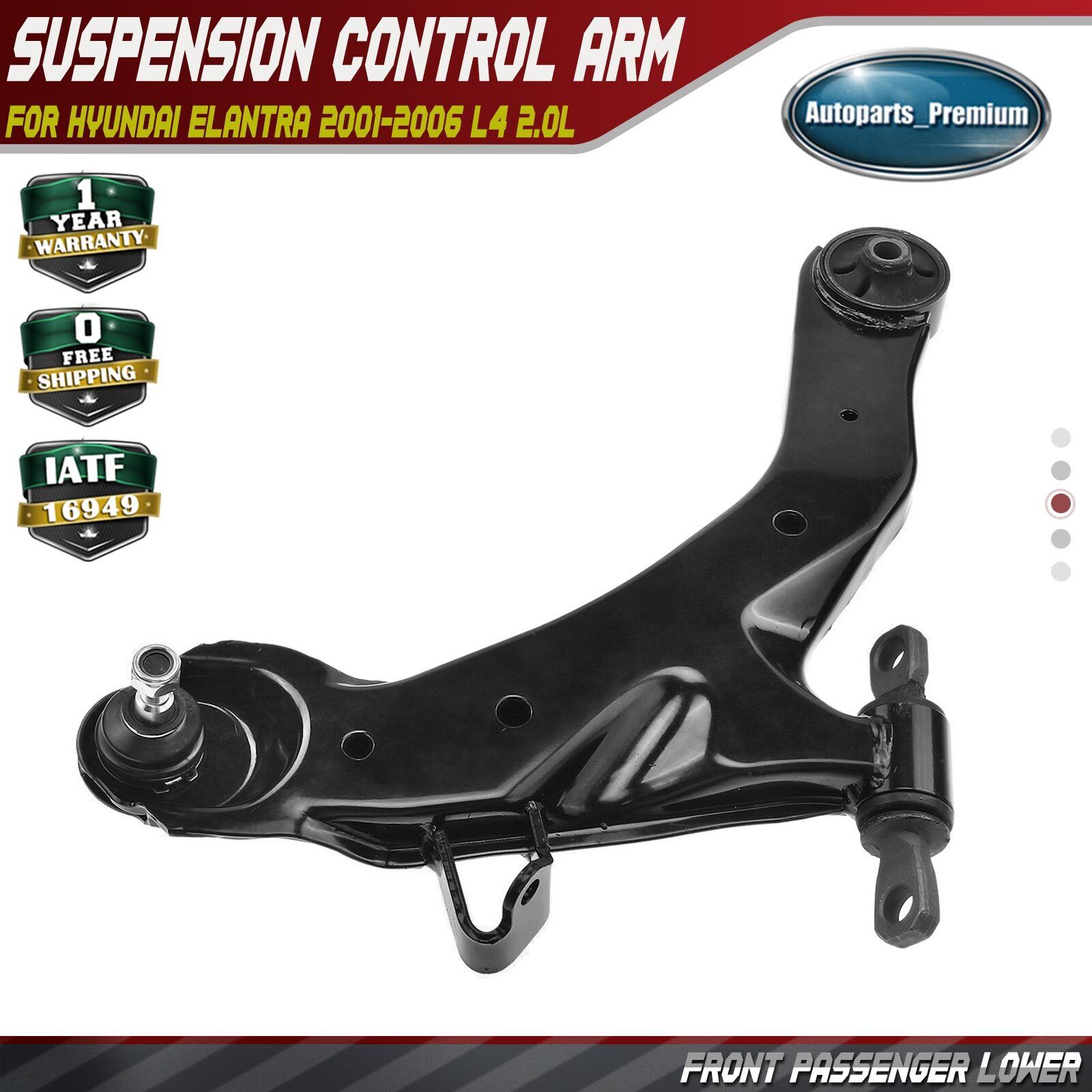 Detroit Axle New Front Upper  Lower Control Arms w Bushing Assembly Repl - 1