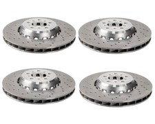 SHW Performance Front & Rear Drilled Brake Disc Rotors Kit for BMW F95 X5 F96 X6