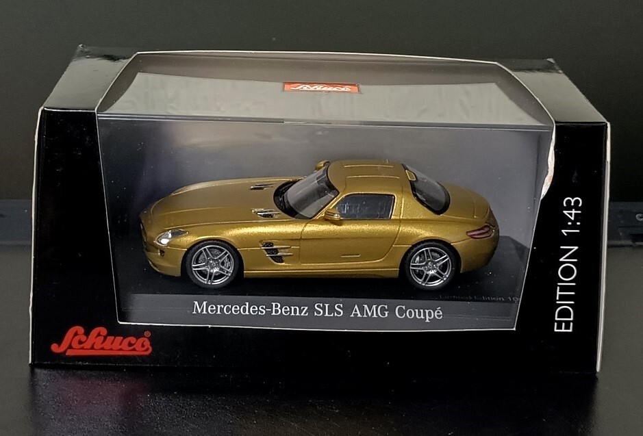 1/43 Mercedes-Benz SLS AMG COUPE C197 GOLD MAT SCHUCO
