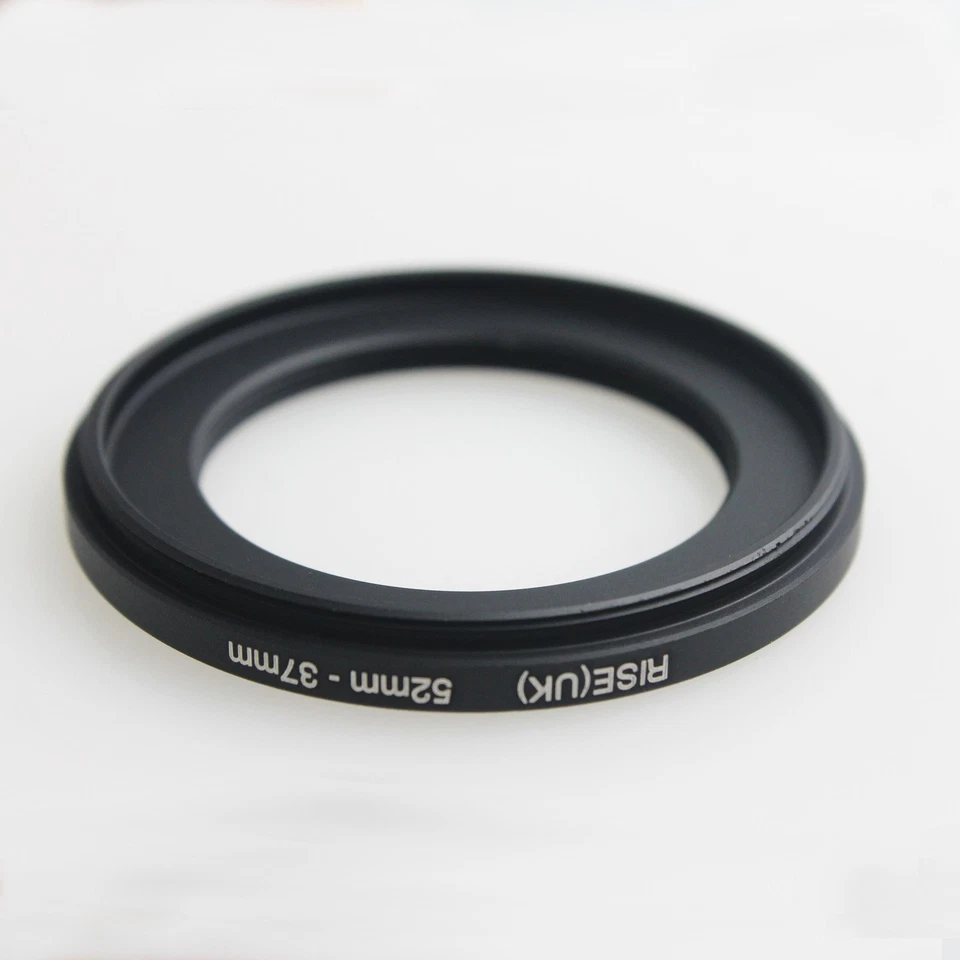 RISE(UK) 52mm-37mm 52-37 mm 52 to 37 Step down Ring Filter Adapter black - Image 2 of 3