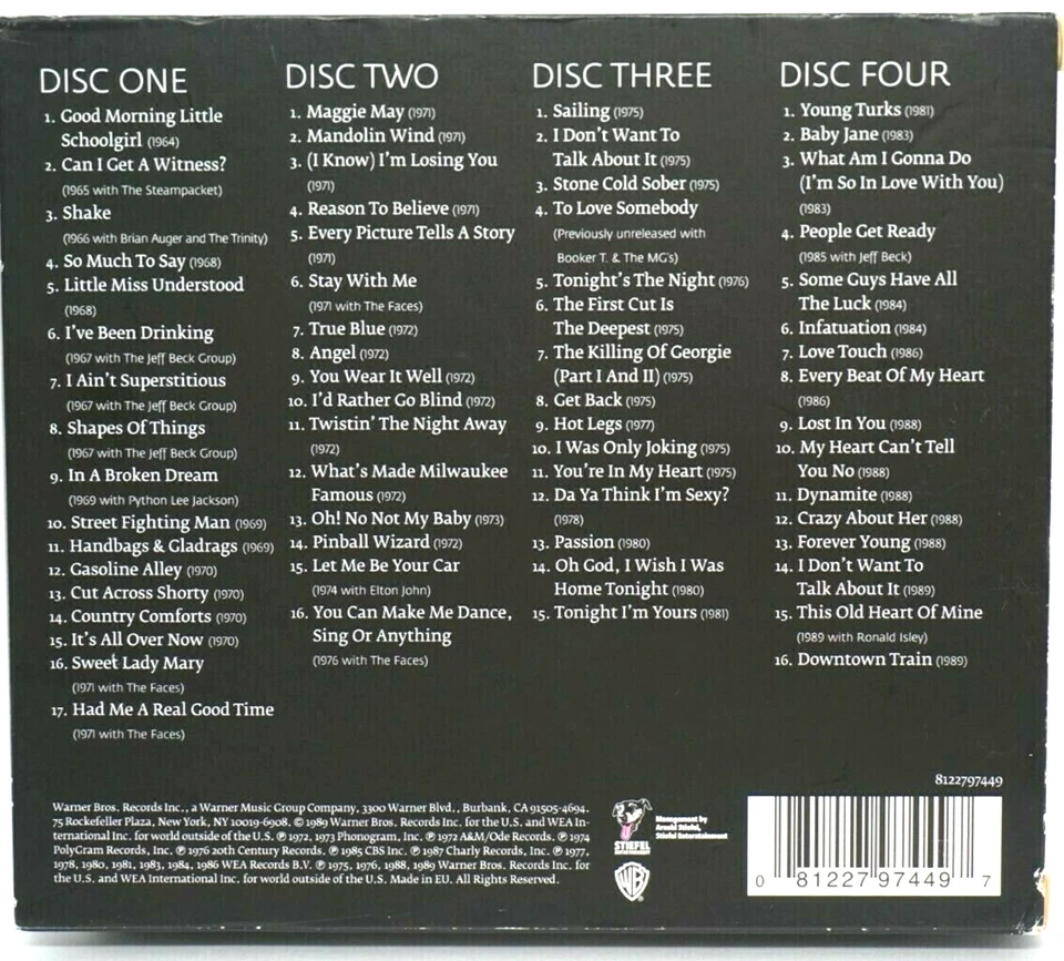 Rod Stewart : STORYTELLER - The Complete Anthology 1964-1990 - 4 CD Album - HTF - Image 2 of 4