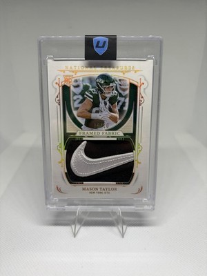 2025 Panini National Treasures - Mason Taylor Framed Fabric #FF-MTR Gold /10