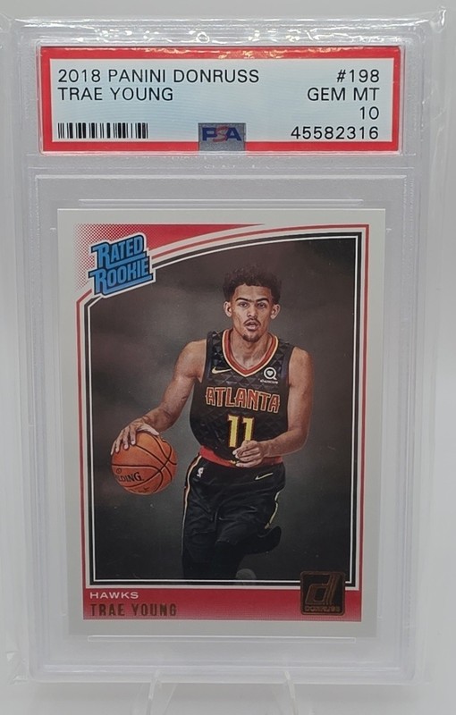 2018-19 Panini Donruss Trae Young Rated Rookie RC PSA 10 Atlanta Hawks