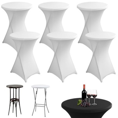 6X Stehtischhusse Stretch Stehtisch Ø 80cm Husse Tisch Hussen Bistrotischhussen