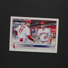 2022 Topps Update - Veteran Combos Mike Trout, Shohei Ohtani #US115 MVP Caliber